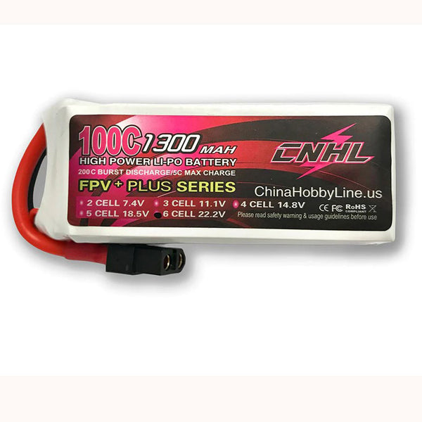 CNHL G+Plus 1300mAh 22.2V 6S 100C Lipo Battery with XT60 Plug