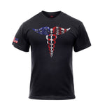 Medical Symbol (Caduceus) T-Shirt - Black