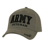 Deluxe Low Profile Military Branch Veteran Cap