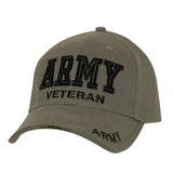 Deluxe Low Profile Military Branch Veteran Cap