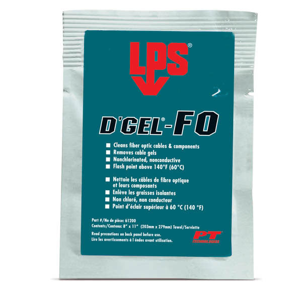 D'Gel FO Fiber Optic Cable Gel Remover - 1 Wipe | 61200