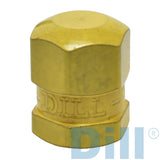 Yellow Brass Aircraft Valve Cap | 637