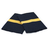 Navy Standard Epaulets - Metallic Gold - 1 Stripe