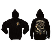 Black Ink U.S.M.C. Bulldog Hooded Pullover Sweatshirt