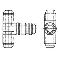 Lycoming - Tee: 90degFlared TubeSt Bulkhead & Univ |  AN834-3