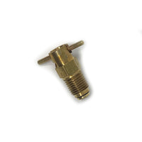 Curtis - Brass 1/4" NPT x .945 Long Push to Open, Turn to Lock Pipe Thread Fuel Drain Valve | CCA-1600