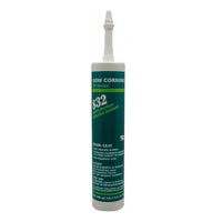 Old Dow Corning 832 Multi-Surface Adhesive Sealant, Grey, 10.1 oz cartridge, upright view