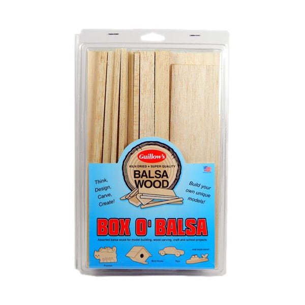 Guillow - Box O' Balsa, Random sizes, 1 lb. box