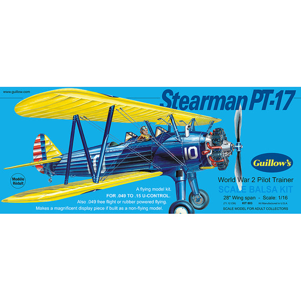 Guillow - Stearman PT-17 Model Kit