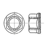 Steel Dry Film Coated Nut, Self-Locking, Extended Washer, Hexagon | MS21042L5