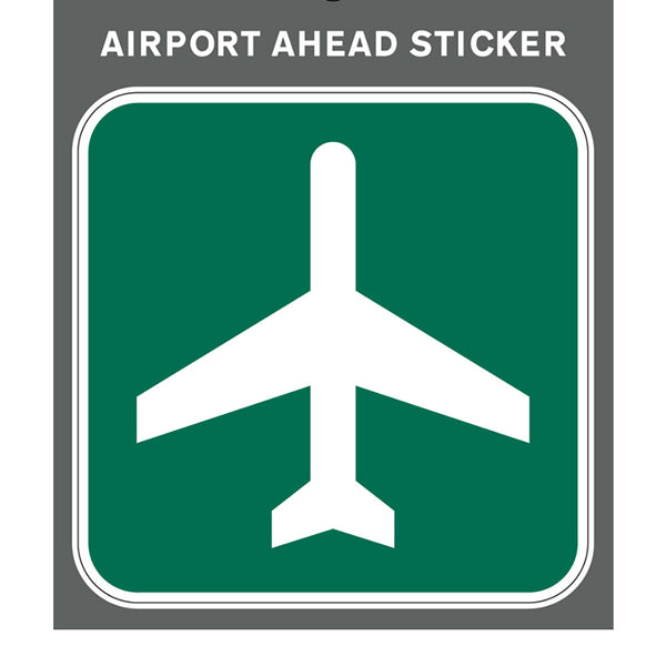 Aero Phoenix - Sticker, Airport Ahead, 3" X 3" | N APX 350-3