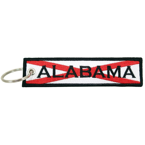 Embroidered Keychain, Alabama