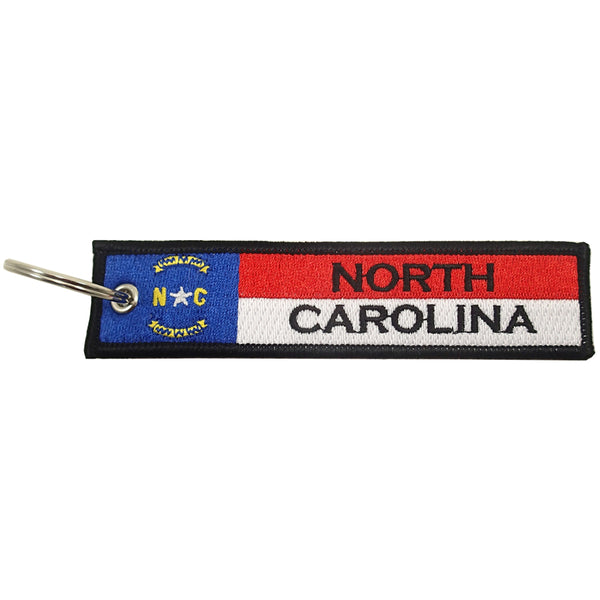 Embroidered Keychain, North Carolina