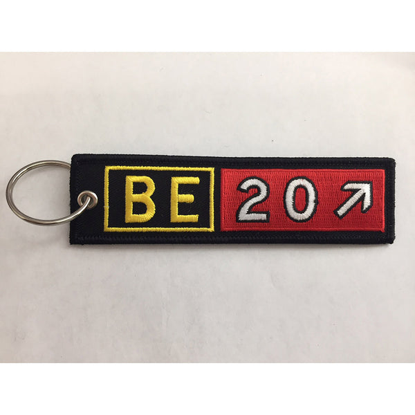 Embroidered Keychain, Beechcraft Be20