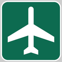 Aero Phoenix - Metal Reflective Sign, Airport Ahead | N APX 450