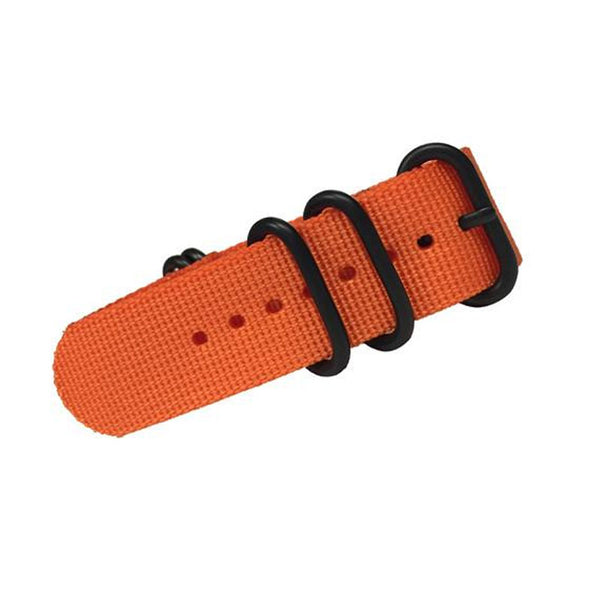 Trintec - 22MM Orange Military Style Strap | OR-WS-22