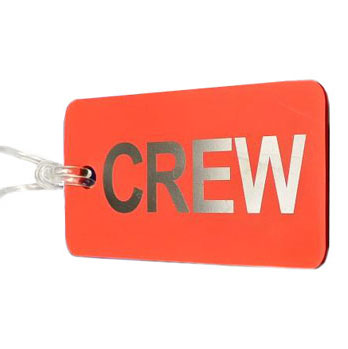 Aero Phoenix - Gelflex Double Sided Crew Tag, Red