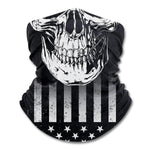 Biker Skull American Flag Gaiter