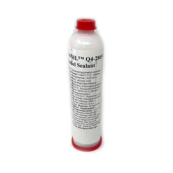 DOWSIL Q4-2805 Fluorosilicone Channel Sealant 212g cartridge, white packaging.