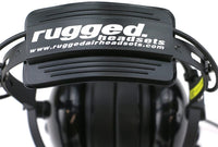 Rugged Air - RA454 Black General Aviation Stereo Pilot Headset