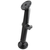 Ram - 1" Diameter Ball Mount With Long Double Socket Arm & 2/ 2.5" Round Bases | RAM-B-101U-C