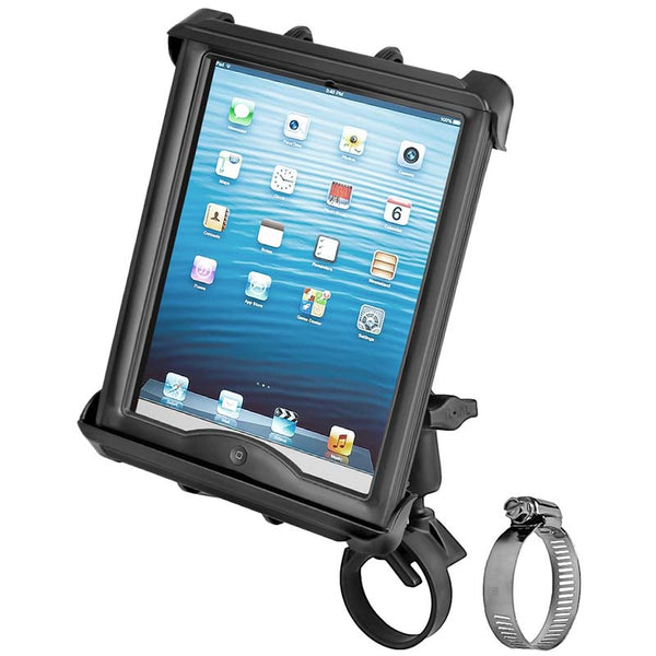 Ram - Strap Clamp Roll Bar Mount With Tab-Tite 10" Tablets | RAM-B-108-TAB8U