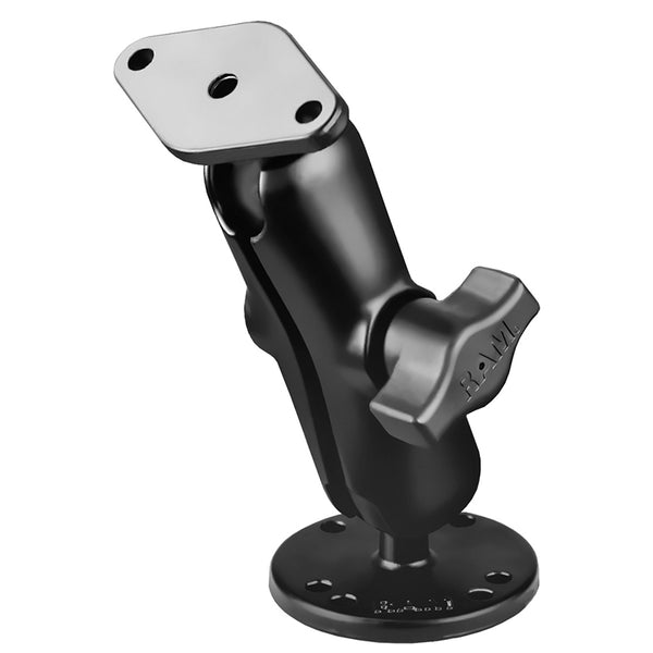 Ram - 1" Diameter Ball Mount With Double Socket Arm 2.5" Round Base & Diamond Base | RAM-B-138U