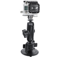 Ram - Twist Lock Suction Cup Mount With Custom Gopro Hero Adapter | RAM-B-166-GOP1