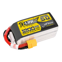 Tattu - 1200mAh 22.2V 150C 6S1P Full Size FPV Racing Quad battery with XT60 Plug