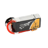 Tattu - 1300mAh 11.1V 75C 3S1P Full Size FPV Racing Quad battery with XT-60 Plug