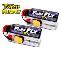 Tattu - 1300mAh 14.8V 100C 4S1P Full Size FPV Racing Quad battery with XT60 Plug