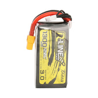 Tattu - 1300mAh 14.8V 120C 4S1P Full Size FPV Racing Quad battery with XT60 Plug