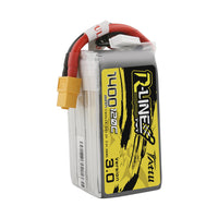 Tattu - 1400mAh 22.2V 120C 6S1P Full Size FPV Racing Quad battery with XT60 Plug