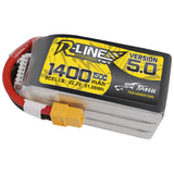 Tattu - 1400mAh 22.2V 150C 6S1P Full Size FPV Racing Quad battery with XT60 Plug