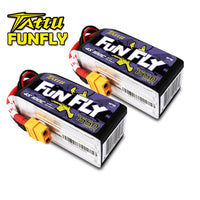 Tattu - 1550mAh 14.8V 100C 4S1P Full Size FPV Racing Quad battery with XT60 Plug