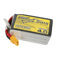 Tattu - 1550mAh 22.2V 130C 6S1P Full Size FPV Racing Quad battery with XT60 Plug