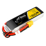 Tattu - 1800mAh 11.1V 45C 3S1P Full Size FPV Racing Quad battery with XT-60 Plug