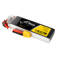 Tattu - 1800mAh 11.1V 45C 3S1P Full Size FPV Racing Quad battery with XT-60 Plug