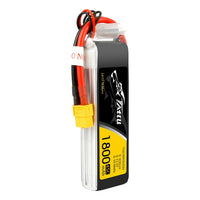 Tattu - 1800mAh 11.1V 45C 3S1P Full Size FPV Racing Quad battery with XT-60 Plug