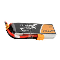 Tattu - 1800mAh 11.1V 75C 3S1P Full Size FPV Racing Quad battery with XT-60 Plug