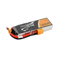 Tattu - 1800mAh 11.1V 75C 3S1P Full Size FPV Racing Quad battery with XT-60 Plug