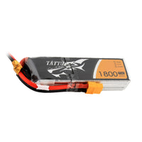 Tattu - 1800mAh 11.1V 75C 3S1P Full Size FPV Racing Quad battery with XT-60 Plug