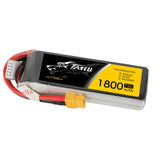 Tattu - 1800mAh 14.8V 75C 4S1P Full Size FPV Racing Quad battery with XT-60 Plug