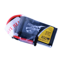 Tattu - 450mAh 3.7V 75C 1S1P Mini Quad FPV Battery with JST-SYP Plug