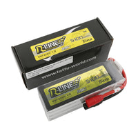 Tattu - 5100mAh 22.2V 95C 6S1P X-Class FPV Drone battery with AS150 Plug