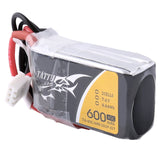 Tattu - 600mAh 7.4V 45C 2S1P Mini Quad FPV Battery with JST-SYP Plug