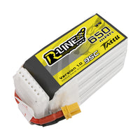 Tattu - 650mAh 22.2V 95C 6S1P Mini Quad FPV Battery with XT30 Plug