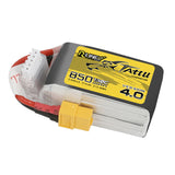 Tattu - 850mAh 14.8V 130C 4S1P Mini Quad FPV Battery with XT60 Plug