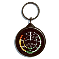 Trintec - Keychain, Airspeed Indicator, Round | KCR61