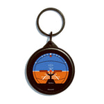 Trintec - Keychain, Artificial Horizon, Round | KCR63